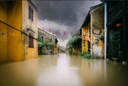 Flooded street